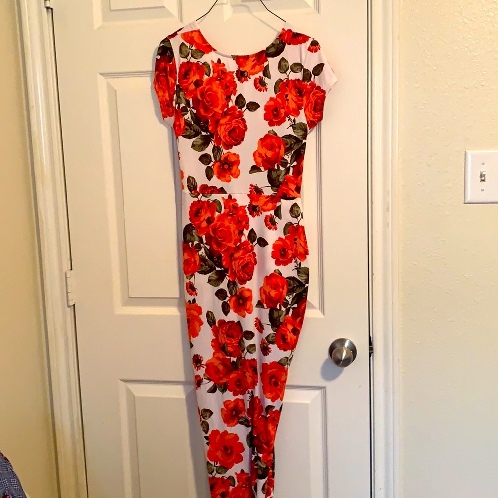 Rose asymmetrical dress - Picture 3 of 5